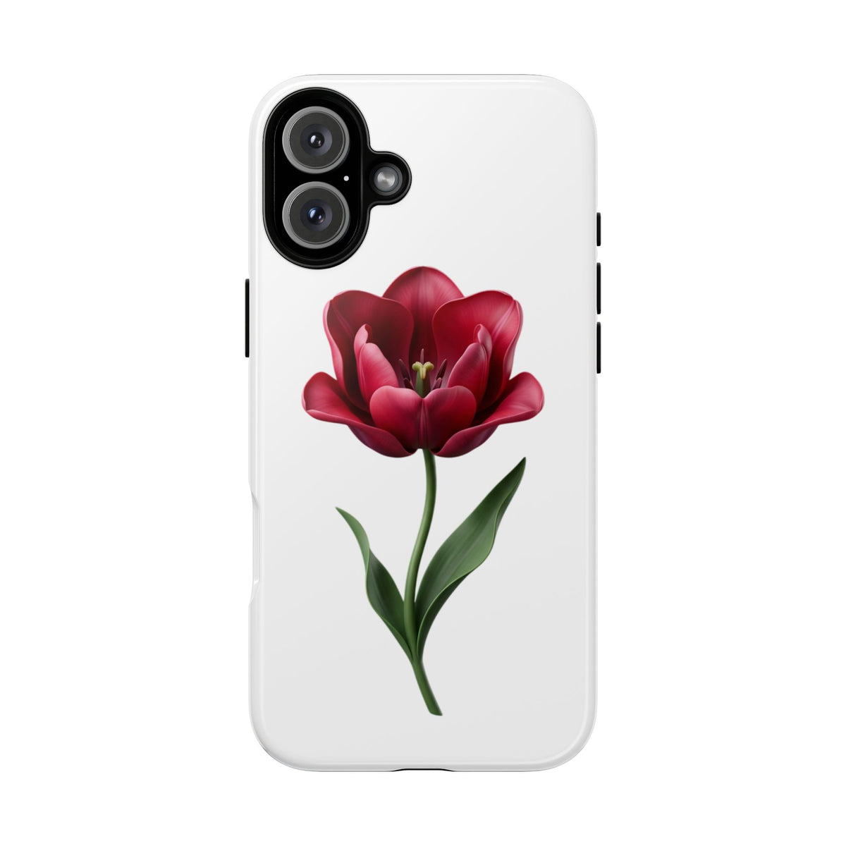 Tulip Floral Tough Phone Case – Protective Blossom iPhone Cover