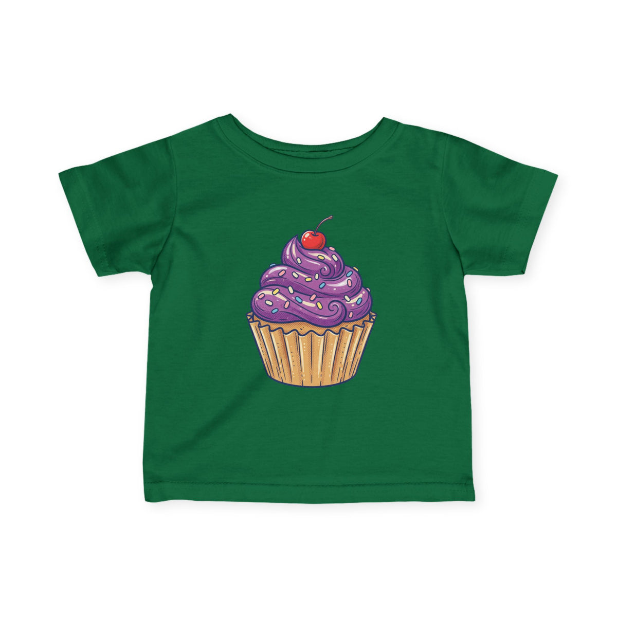 Purple Cupcake Infant Fine Jersey Tee