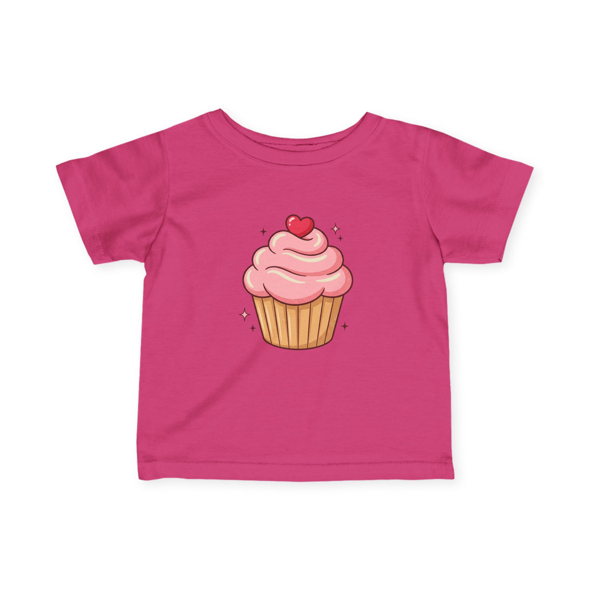Pink Cupcake Infant Fine Jersey Tee