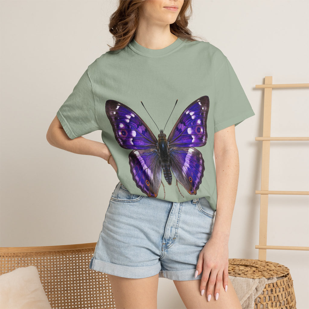Purple Butterfly T-Shirt — Vibrant Vintage Moth Graphic Tee