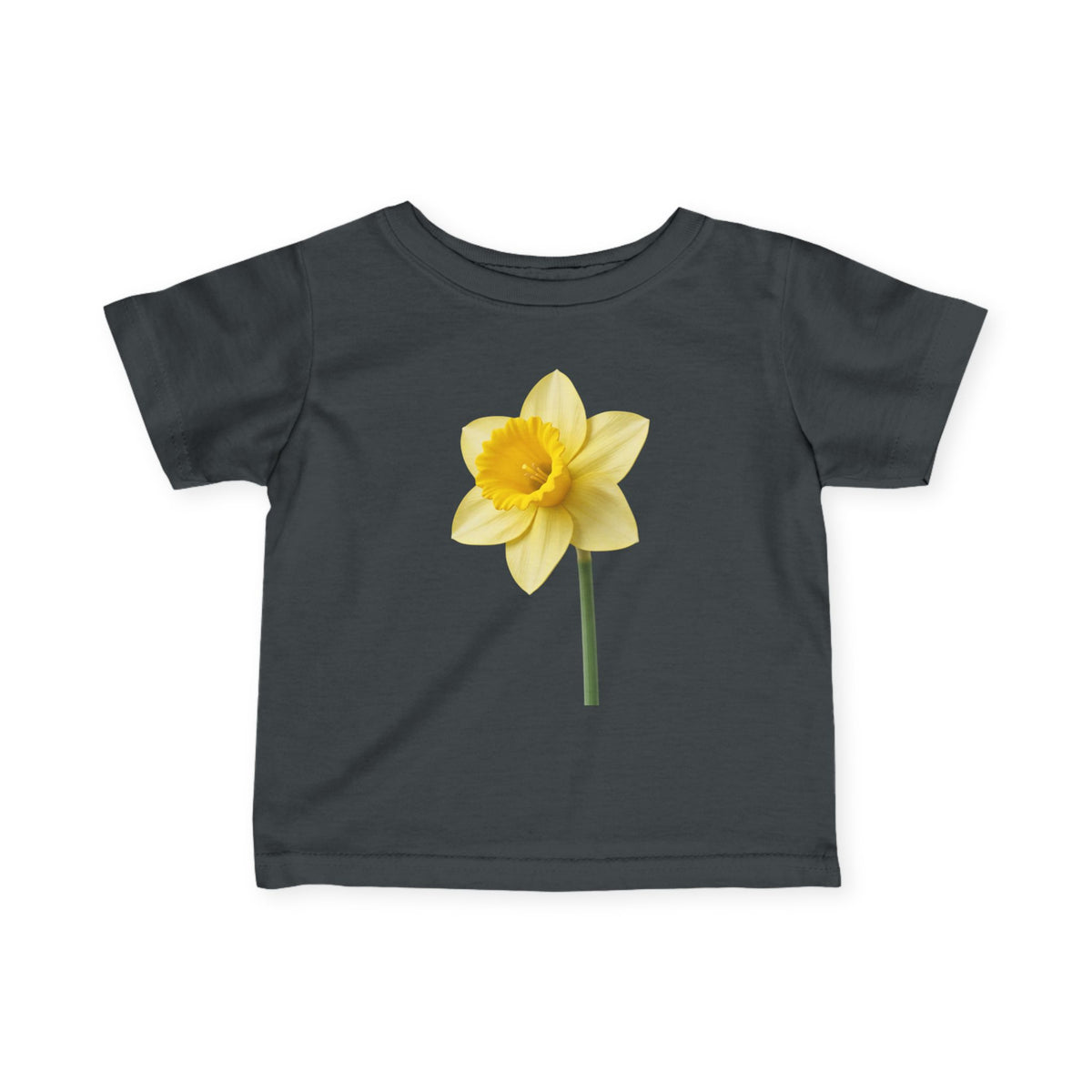 Infant Tee — Yellow Daffodil Floral Baby Shirt