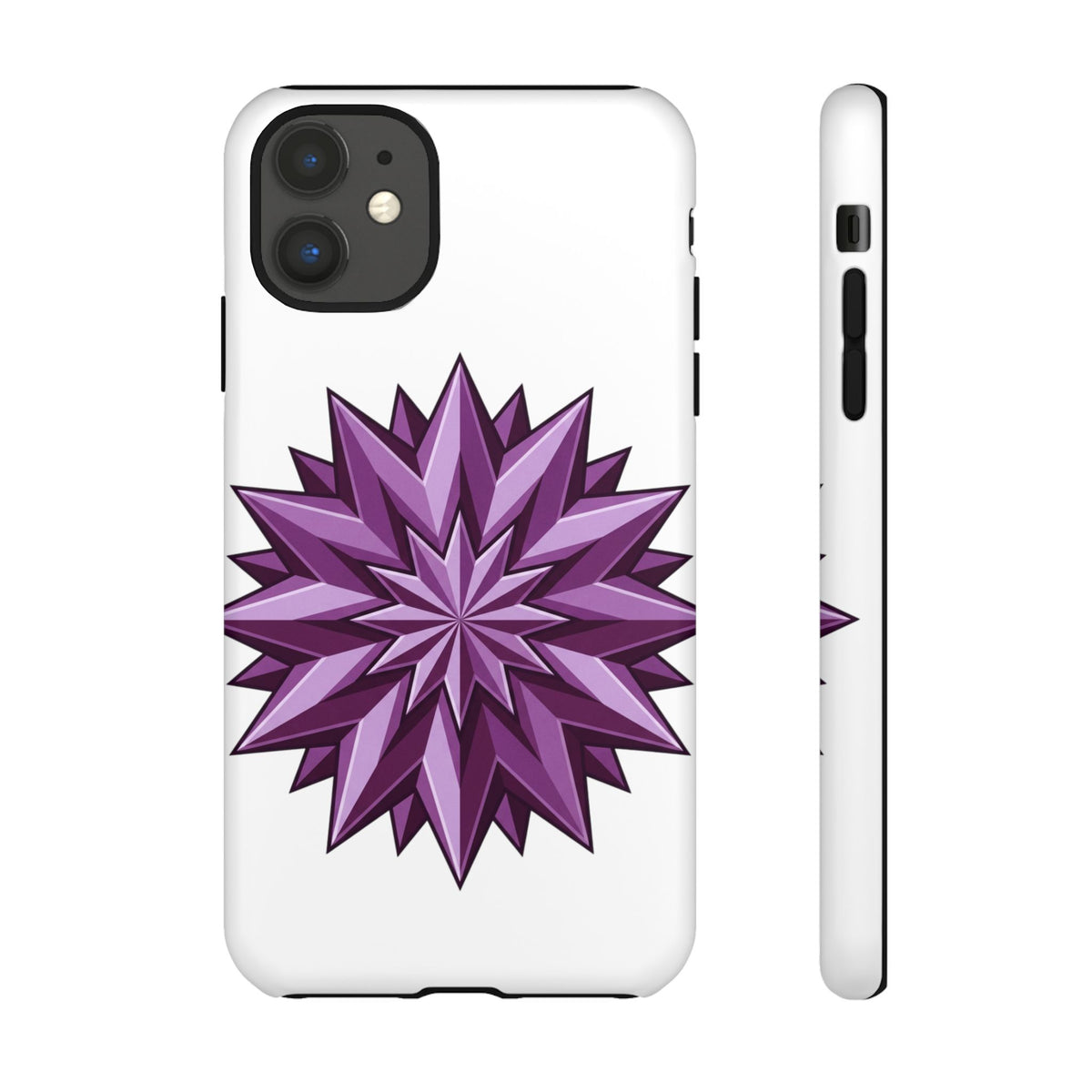 Purple Geometric Star Phone Case