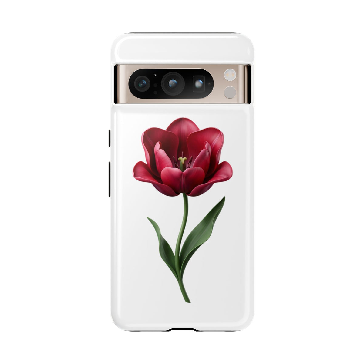 Tulip Floral Tough Phone Case – Protective Blossom iPhone Cover