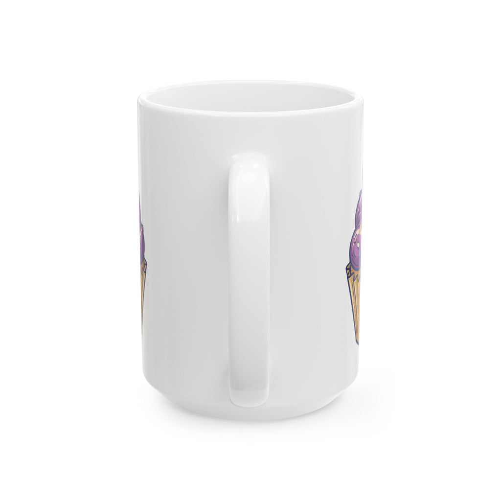 Purple Cupcake Ceramic Mug, (11oz, 15oz)