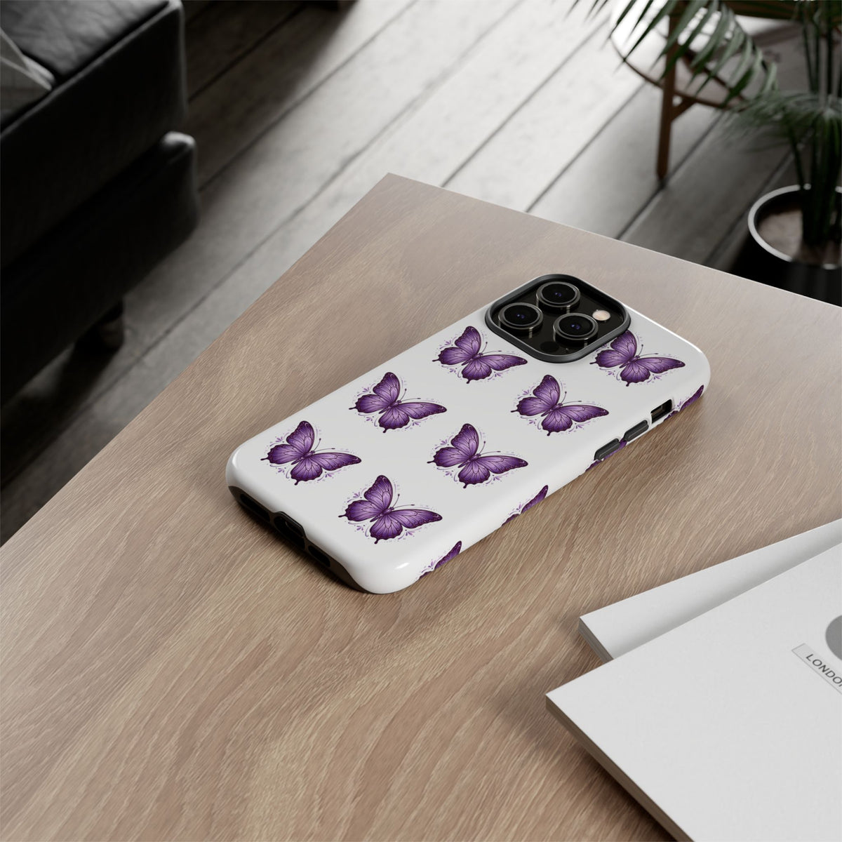 Purple Butterfly Phone Case