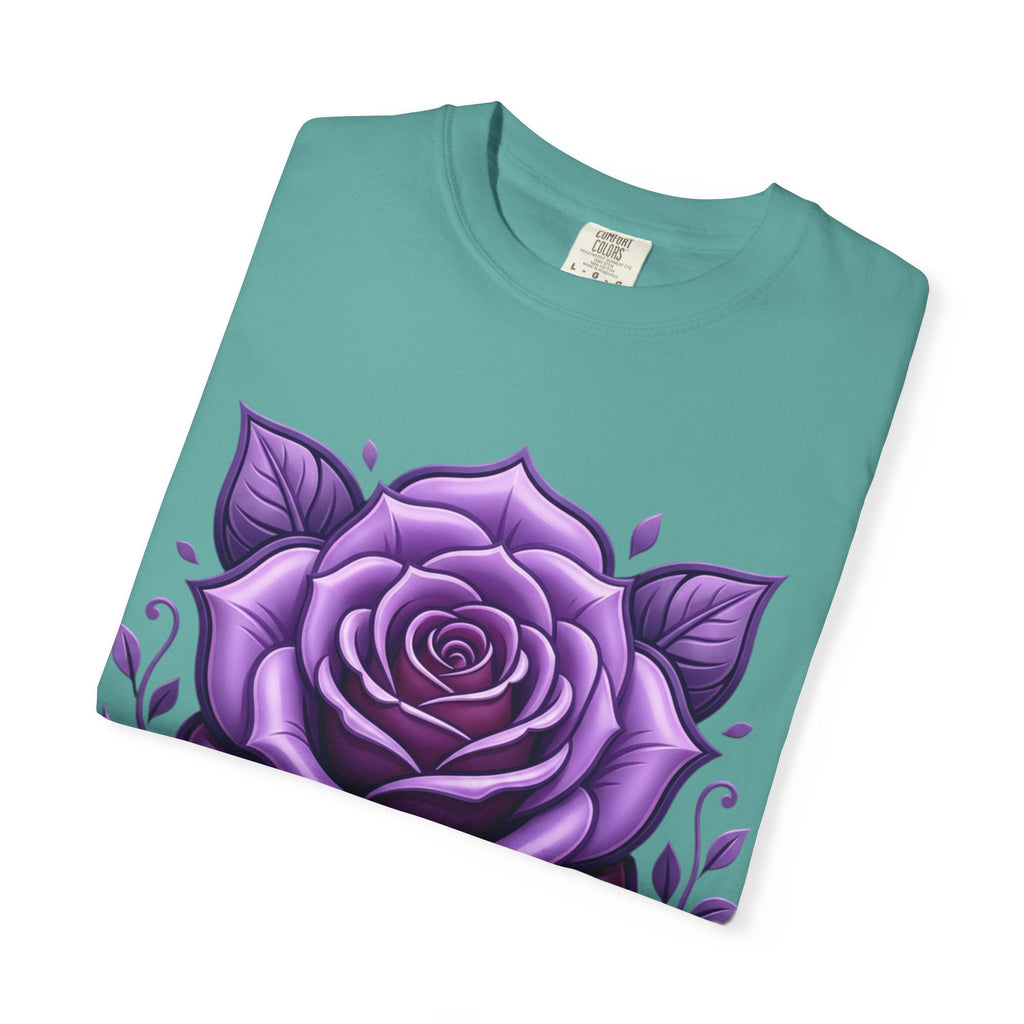 Purple Rose Graphic T-Shirt
