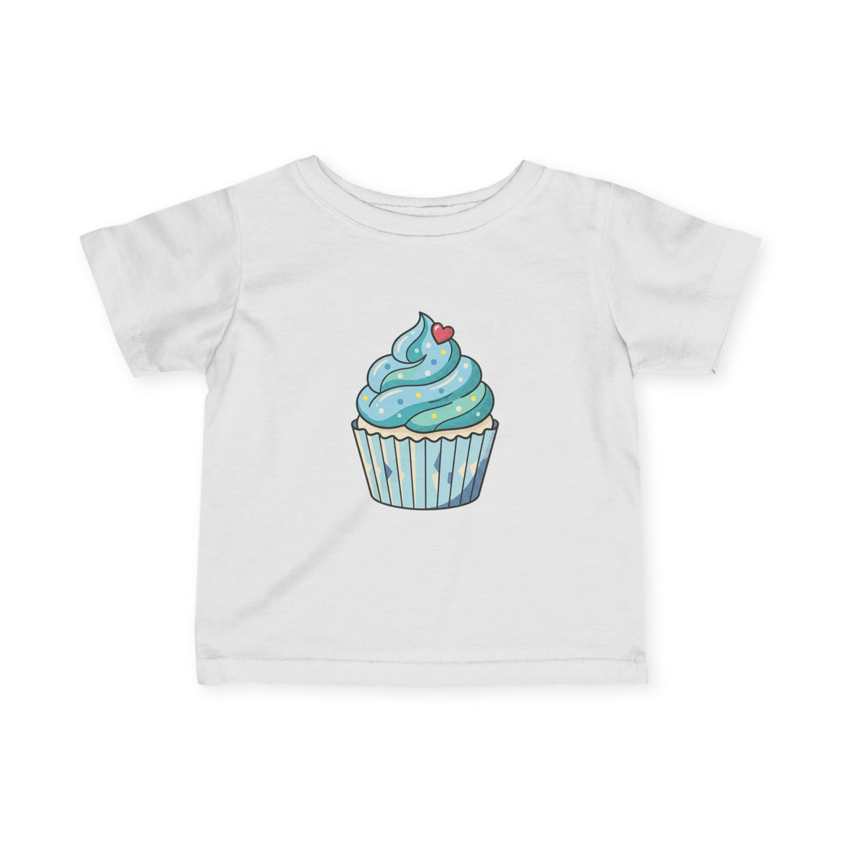 Blue Cupcake Infant Fine Jersey Tee
