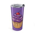 20oz Purple Cupcake Tumbler Light Purple — Insulated Travel Cup with Cute Dessert Design
