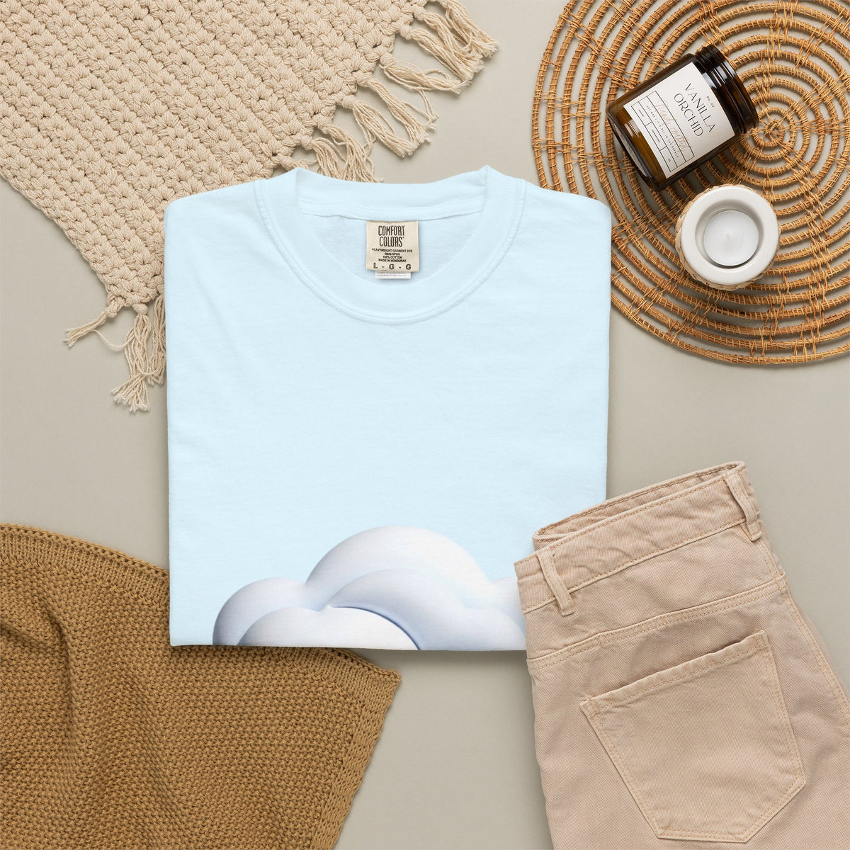 Cloud Graphic T-Shirt — Soft Dreamy Cloud Design