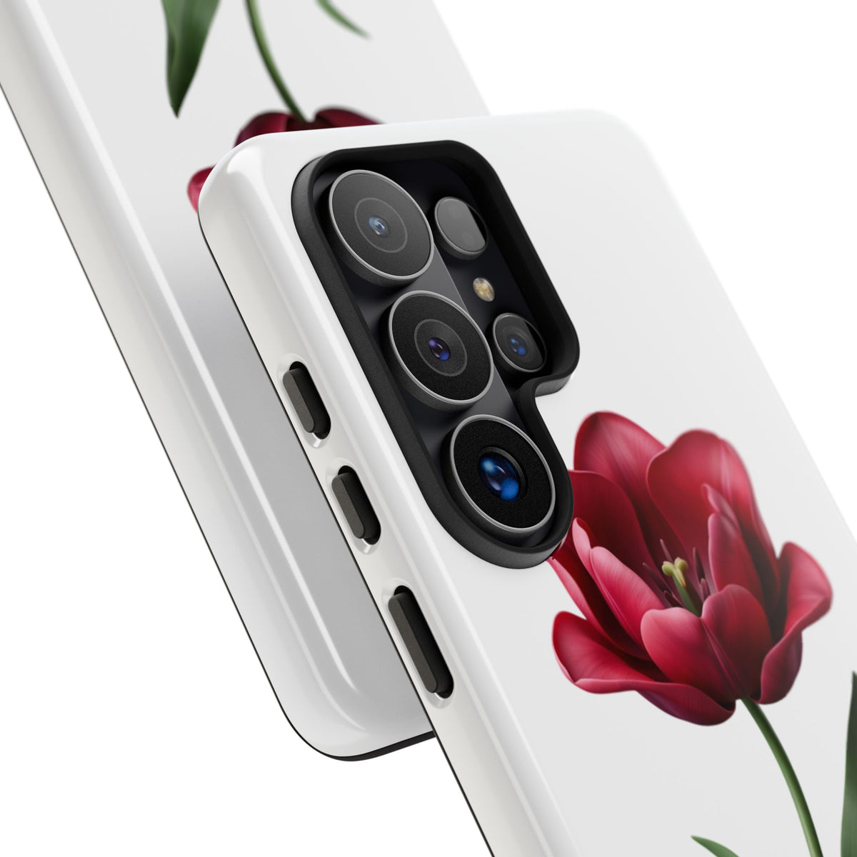 Tulip Floral Tough Phone Case – Protective Blossom iPhone Cover