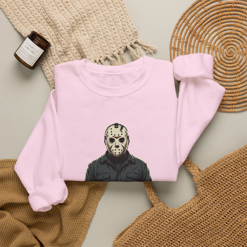 Jason Mask Sweatshirt - Horror Crewneck for Fans of Friday the 13th