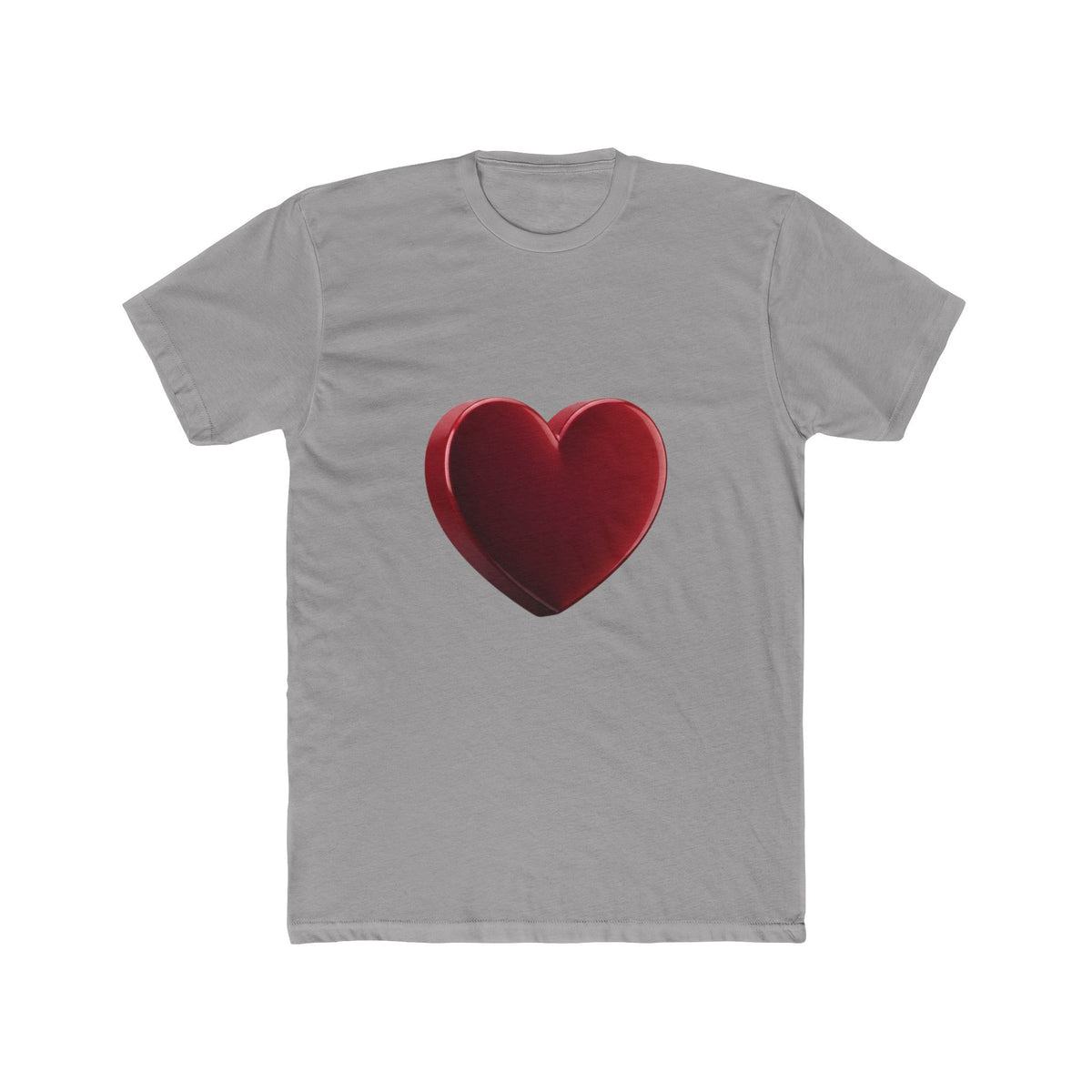 Red Heart Graphic Tee — Minimal Valentine Love Shirt