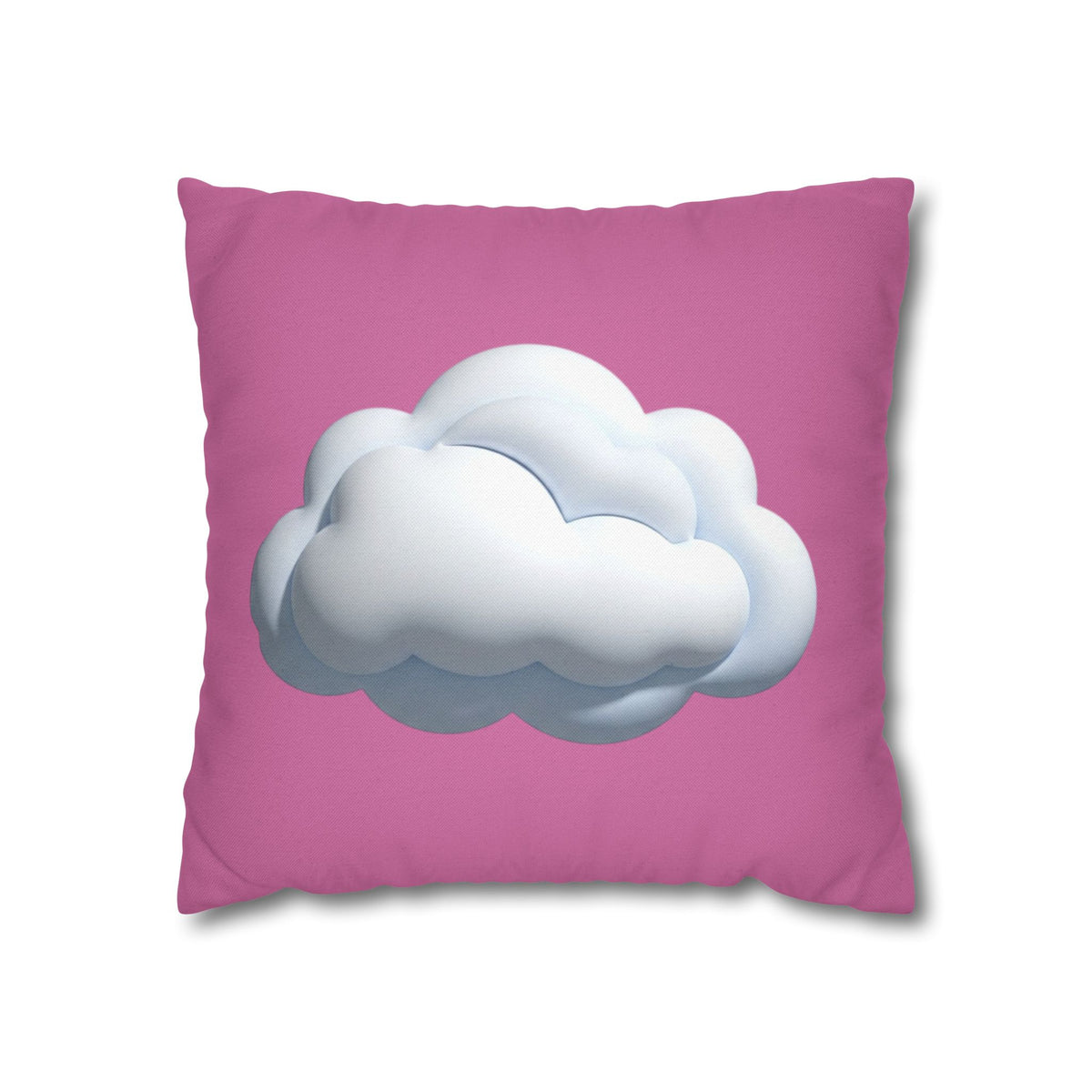 Cloud Graphic Pillowcase — Cute Pink Decorative Throw Pillow Cover