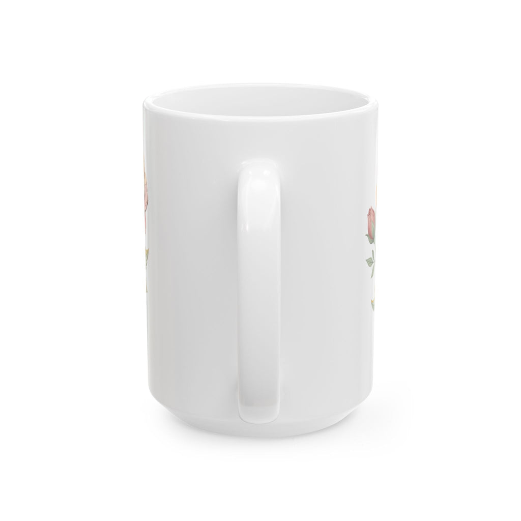 Floral Vintage Rose Ceramic Mug — 11oz & 15oz
