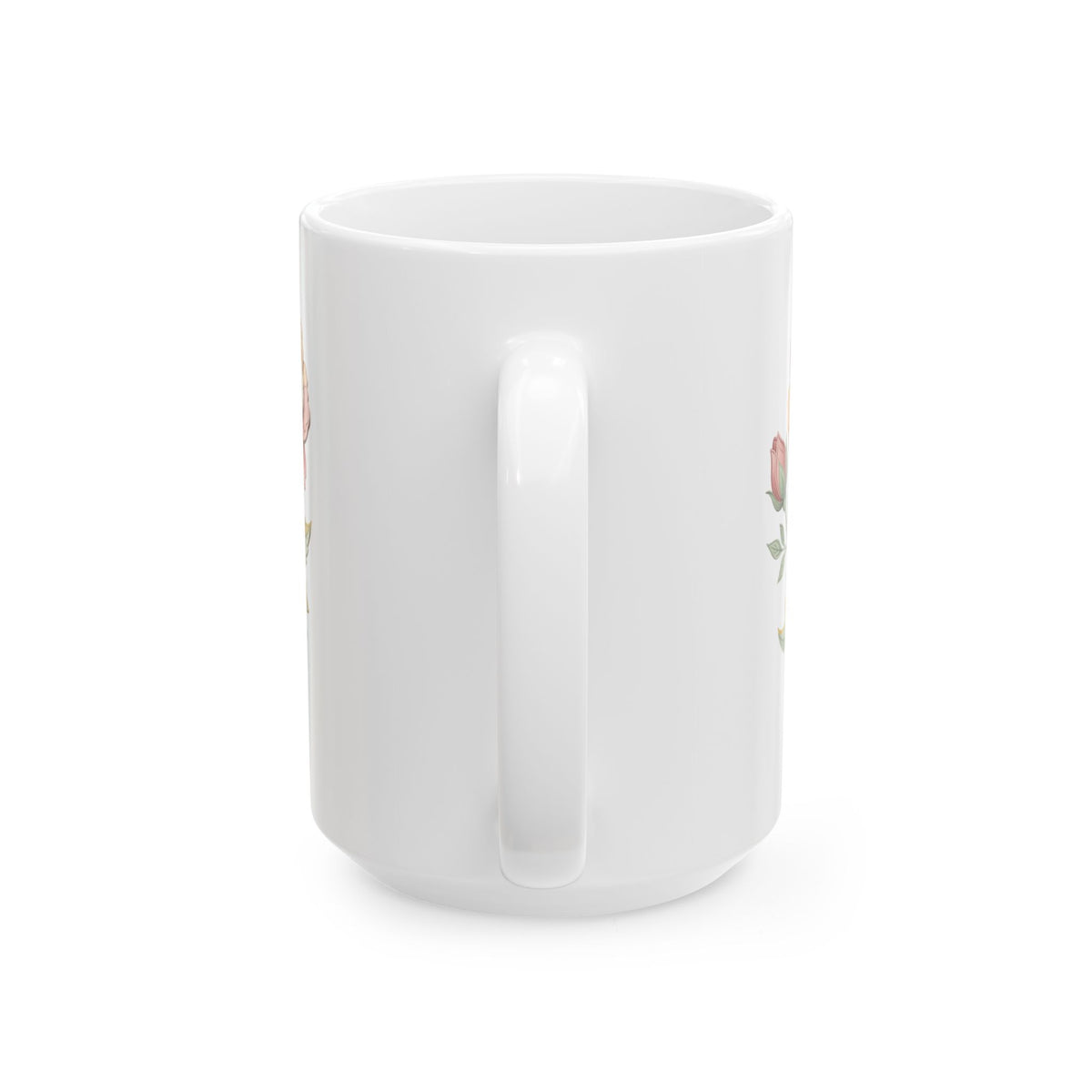 Floral Vintage Rose Ceramic Mug — 11oz & 15oz