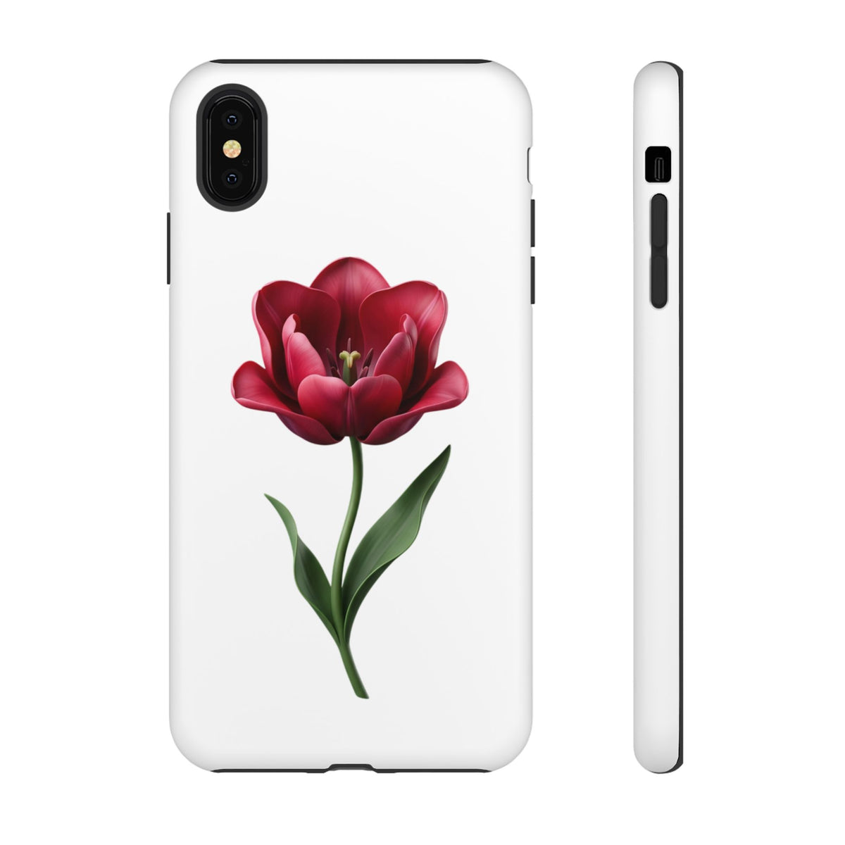 Tulip Floral Tough Phone Case – Protective Blossom iPhone Cover