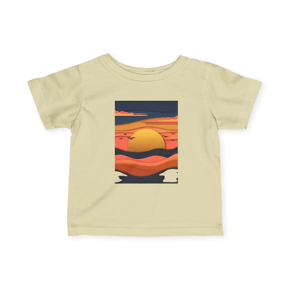 Infant Tee — Retro Sunset Graphic Baby Shirt
