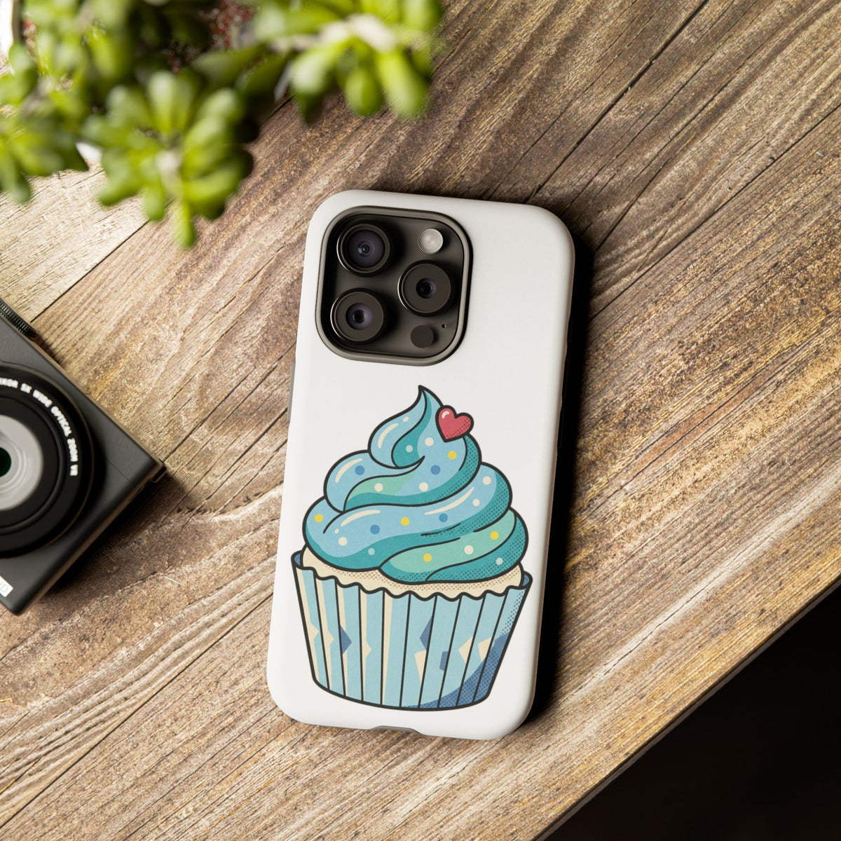 Blue Cupcake Tough Phone Cases