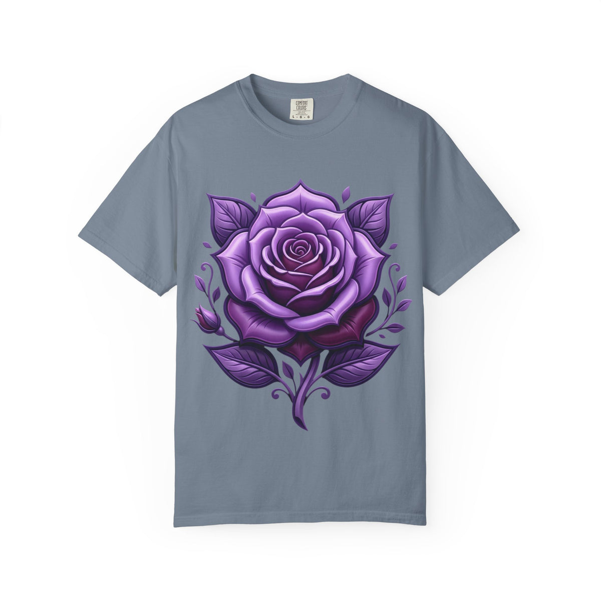 Purple Rose Graphic T-Shirt