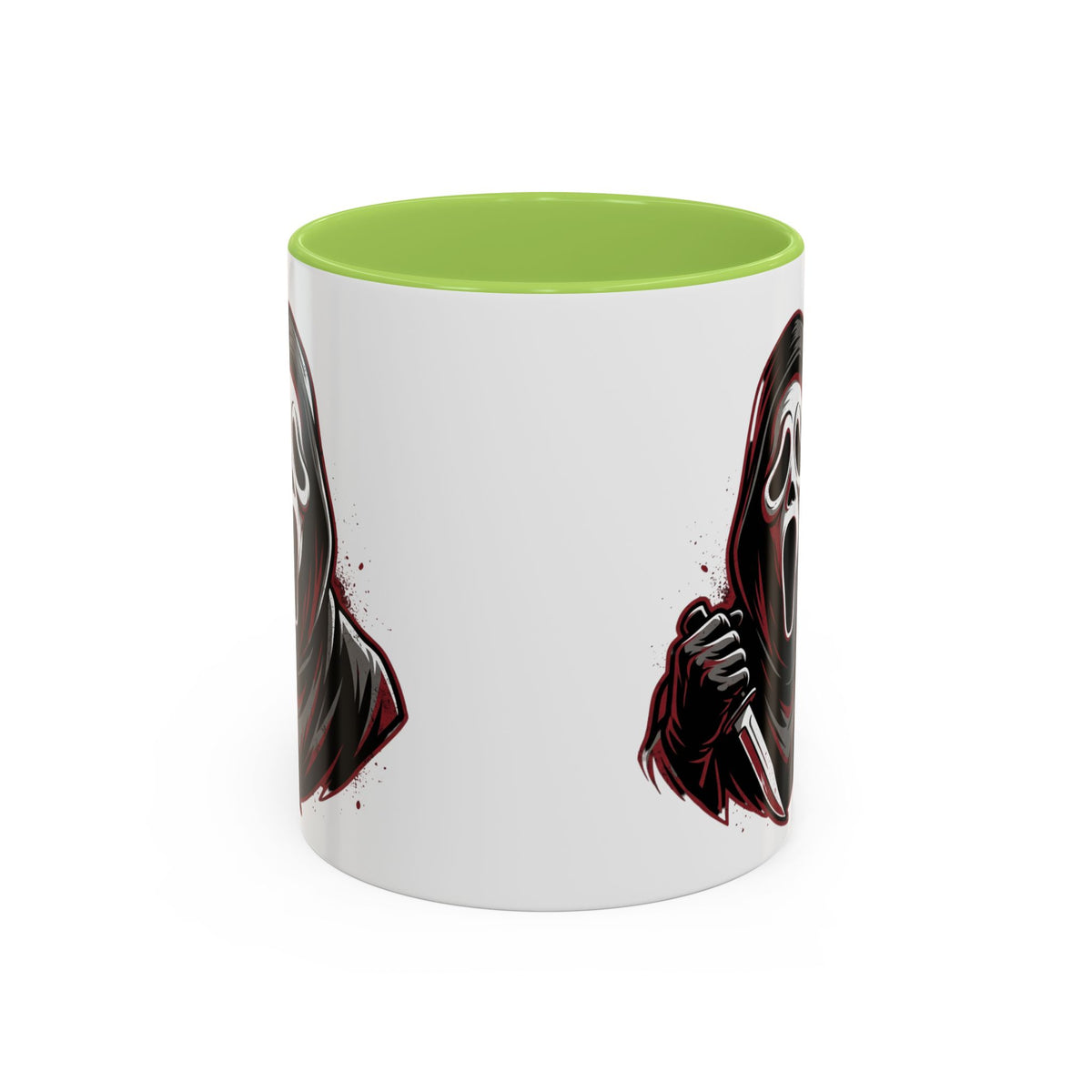 Scream Mask Accent Coffee Mug — Horror Killer Design (11/15oz)