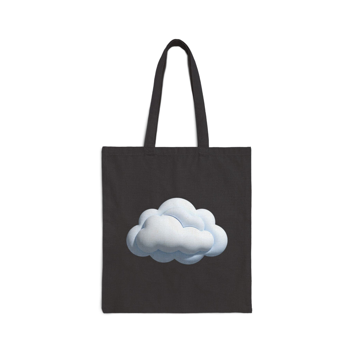 Cloud Illustration Cotton Canvas Tote — Soft Dreamy Cloud Print Eco Bag