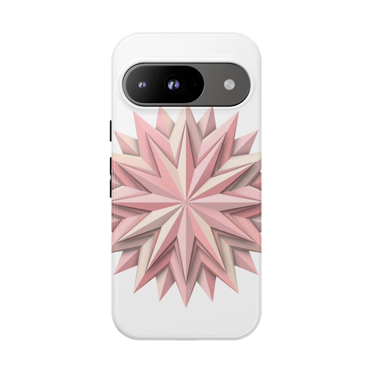 Pink Geometric Star Phone Case — Tough Protective iPhone Cover