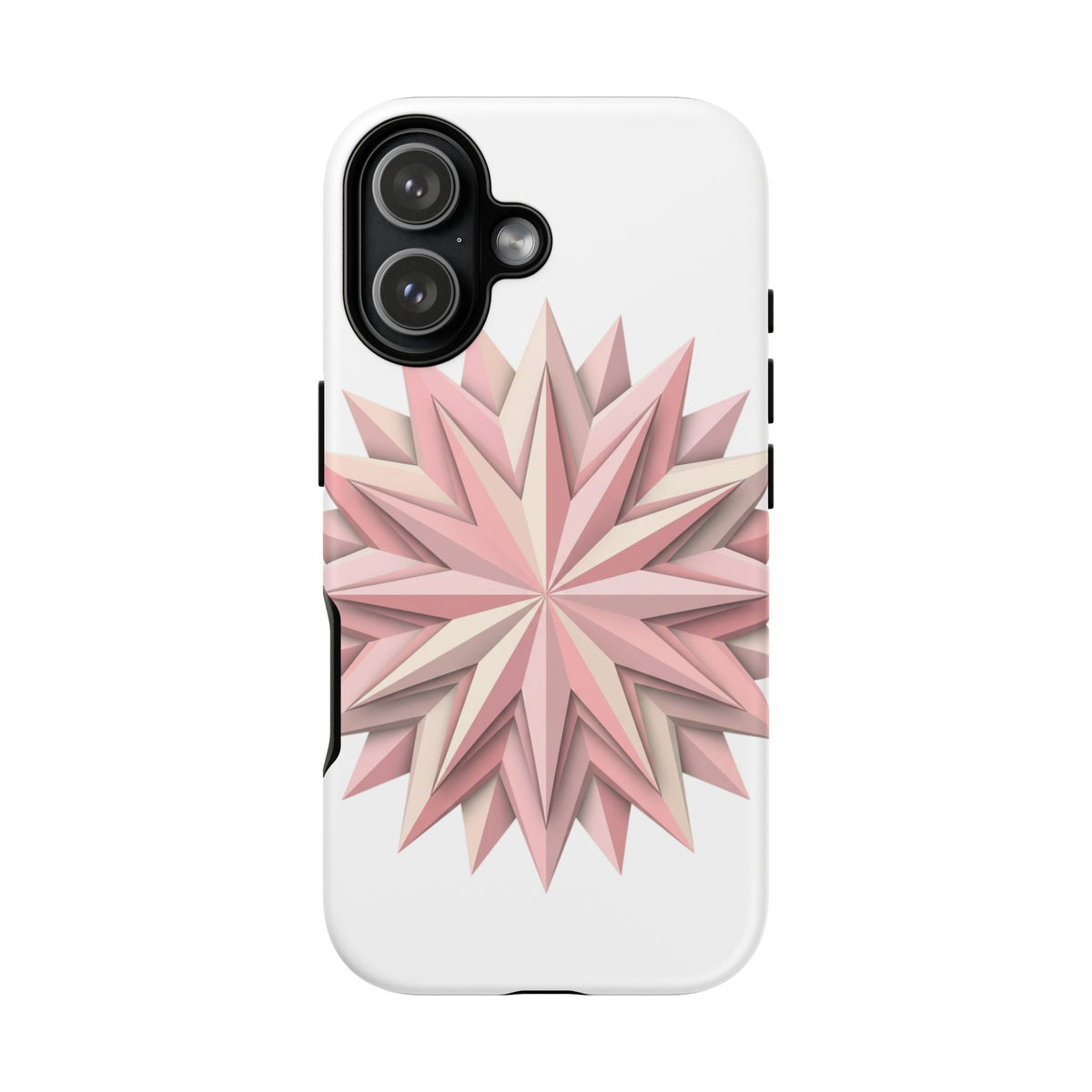 Pink Geometric Star Phone Case — Tough Protective iPhone Cover