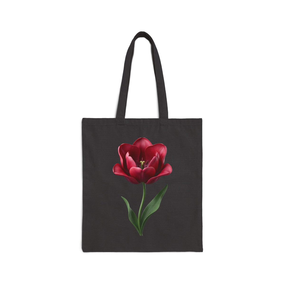 Red Tulip Canvas Tote Bag