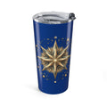 Star Print Navy Insulated Tumbler 20oz