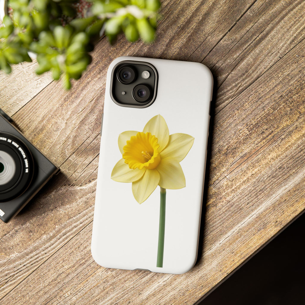 Daffodil Blossom Tough Phone Case — Yellow Spring Floral iPhone Cover