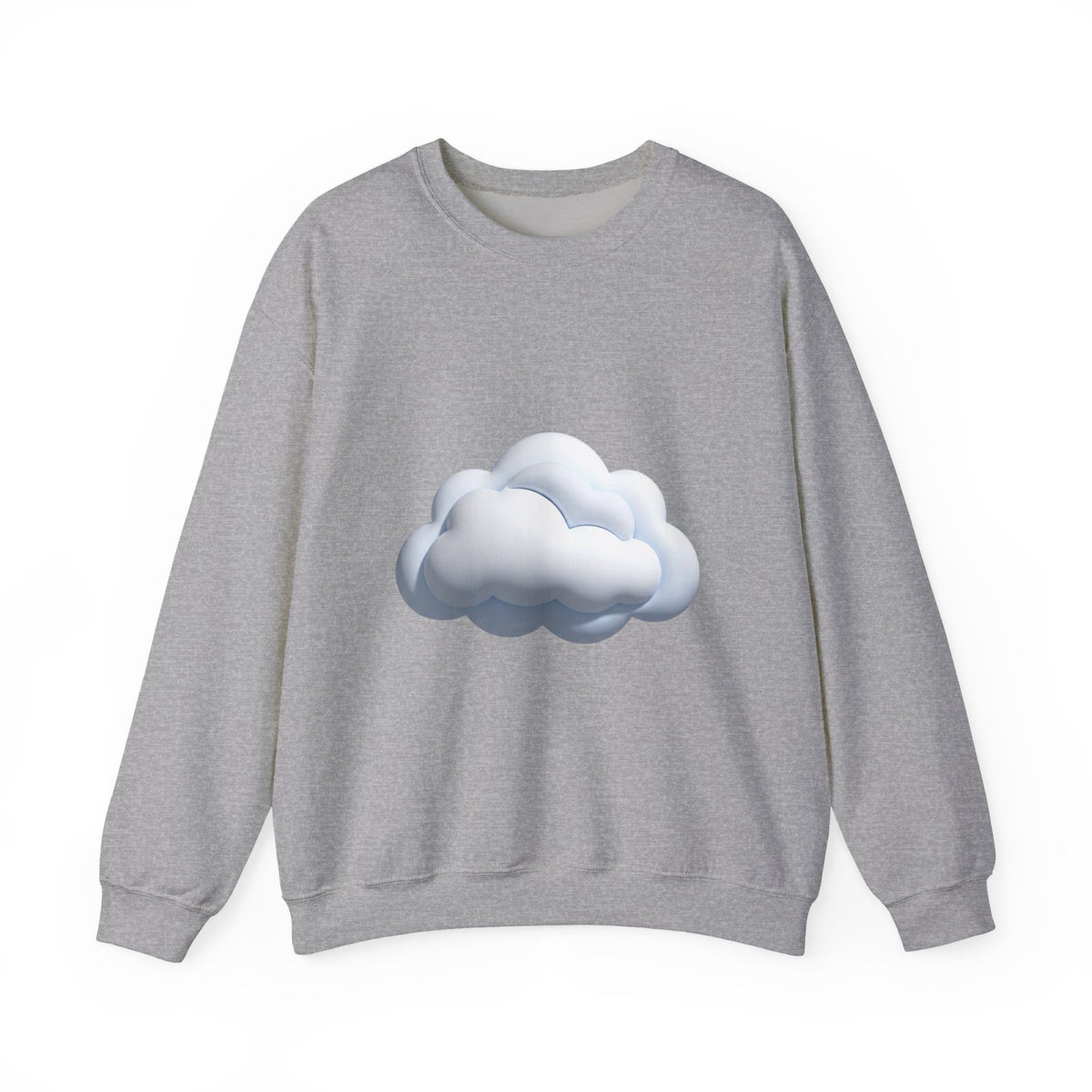 Cloud Graphic Sweatshirt — Soft White Cozy Crewneck