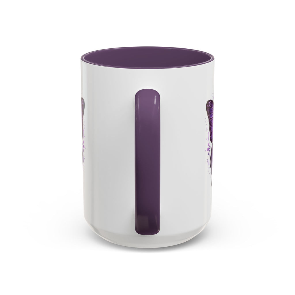 Purple Butterfly Accent Coffee Mug — 11oz & 15oz Decorative Tea Cup