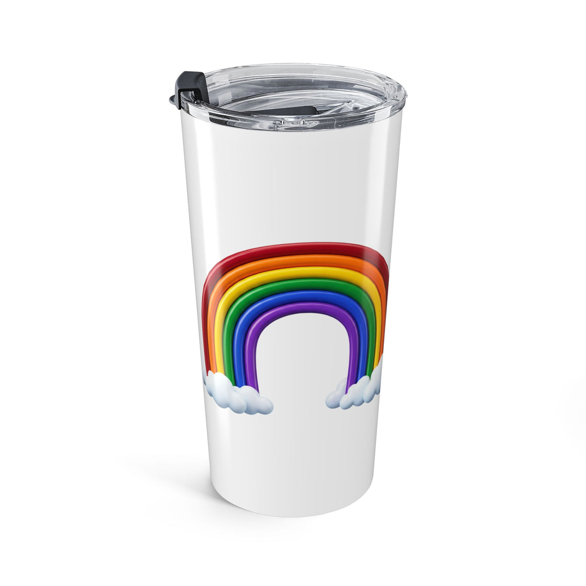 Rainbow Cloud Tumbler 20oz - Insulated Stainless Steel Travel Cup