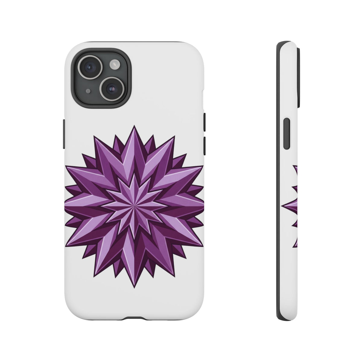 Purple Geometric Star Phone Case