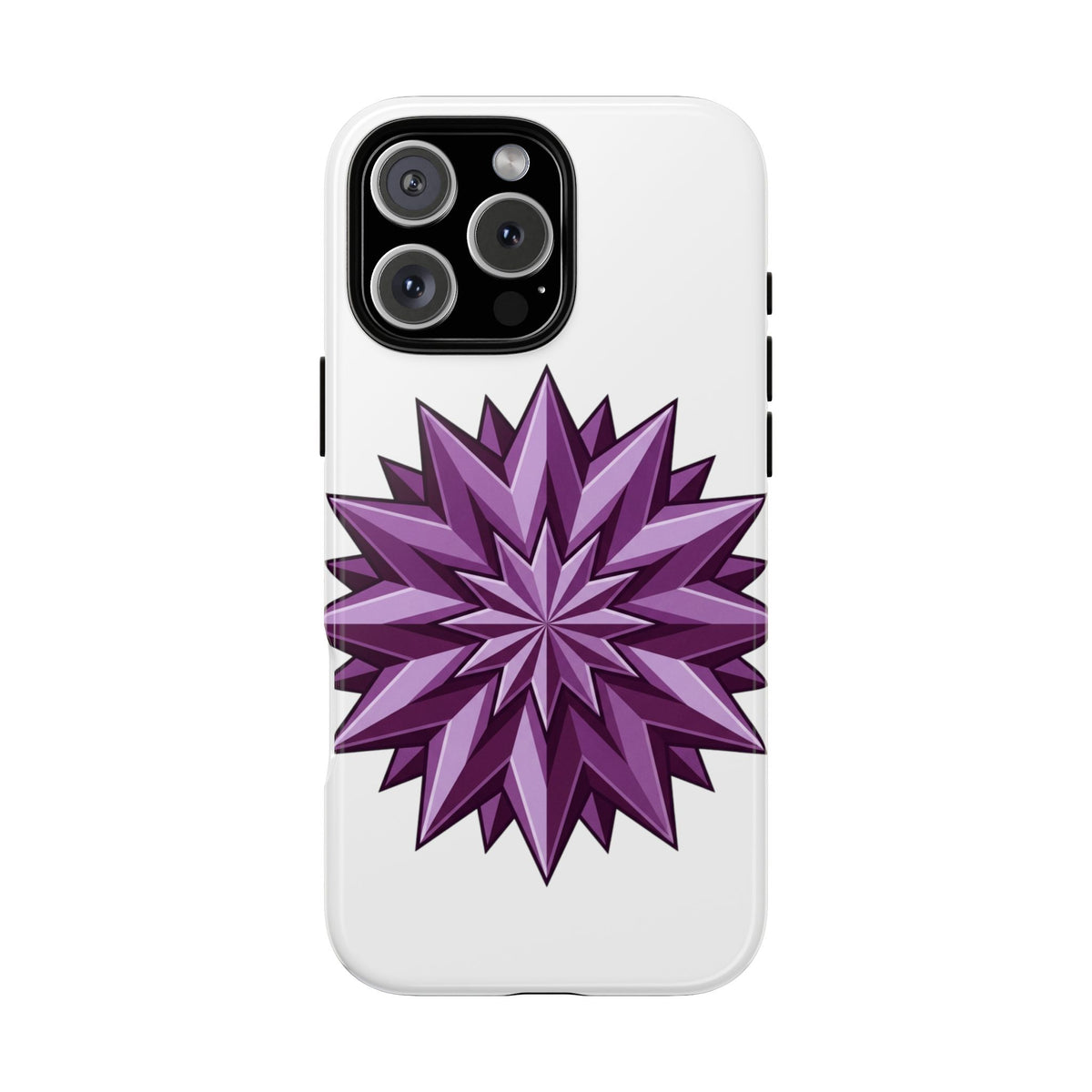 Purple Geometric Star Phone Case