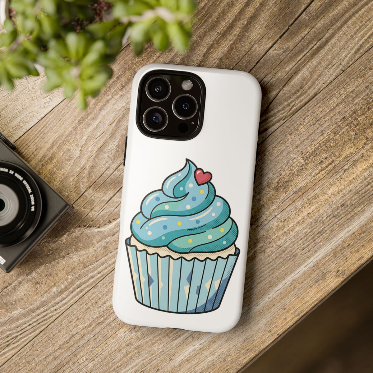 Blue Cupcake Tough Phone Cases