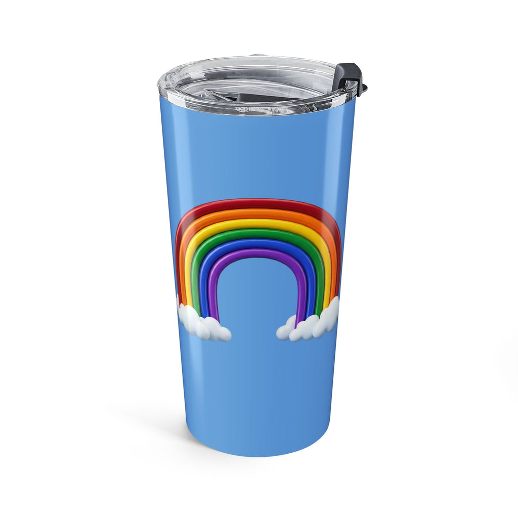 20oz Rainbow Tumbler – Double Rainbow Clouds Travel Cup