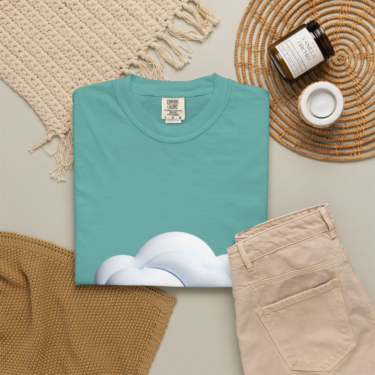 Cloud Graphic T-Shirt — Soft Dreamy Cloud Design