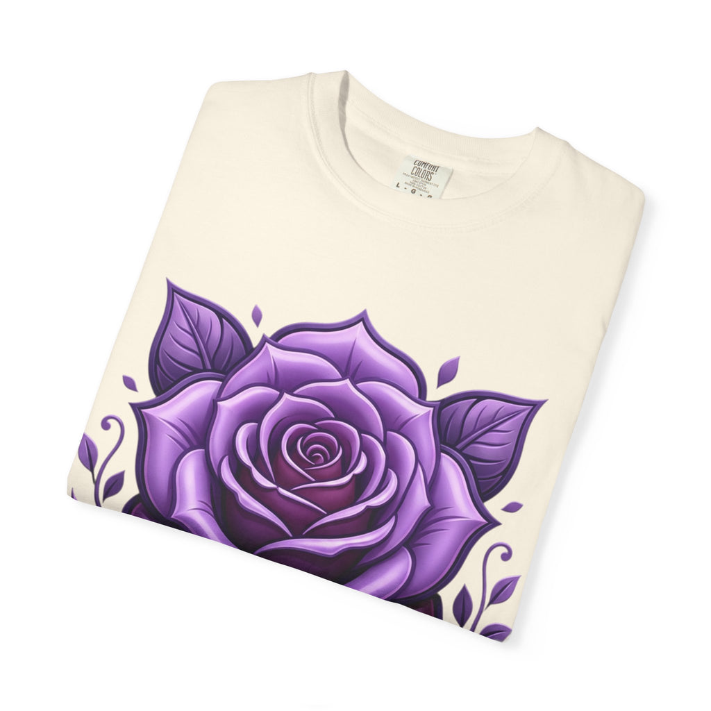 Purple Rose Graphic T-Shirt