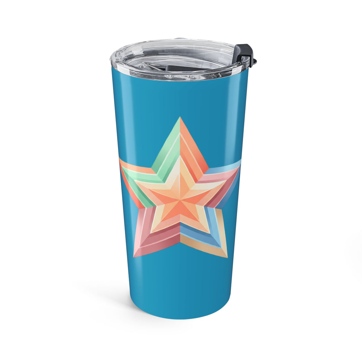 Star Design Tumbler 20oz Turquoise