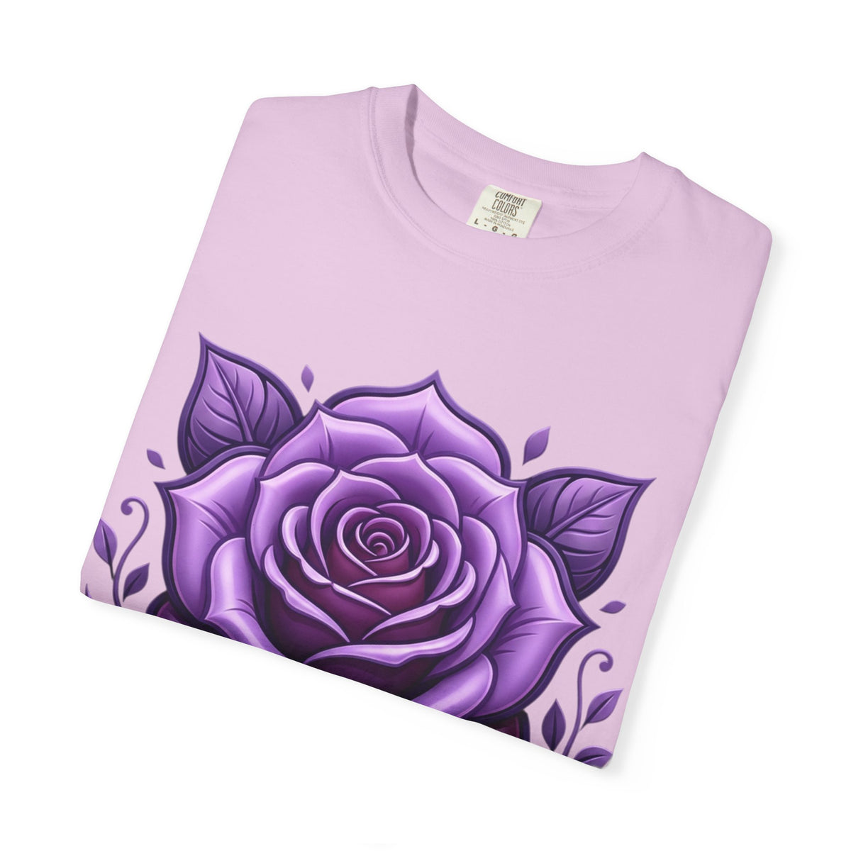 Purple Rose Graphic T-Shirt