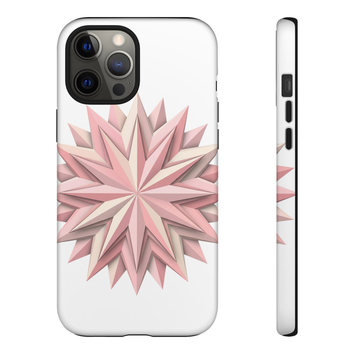 Pink Geometric Star Phone Case — Tough Protective iPhone Cover