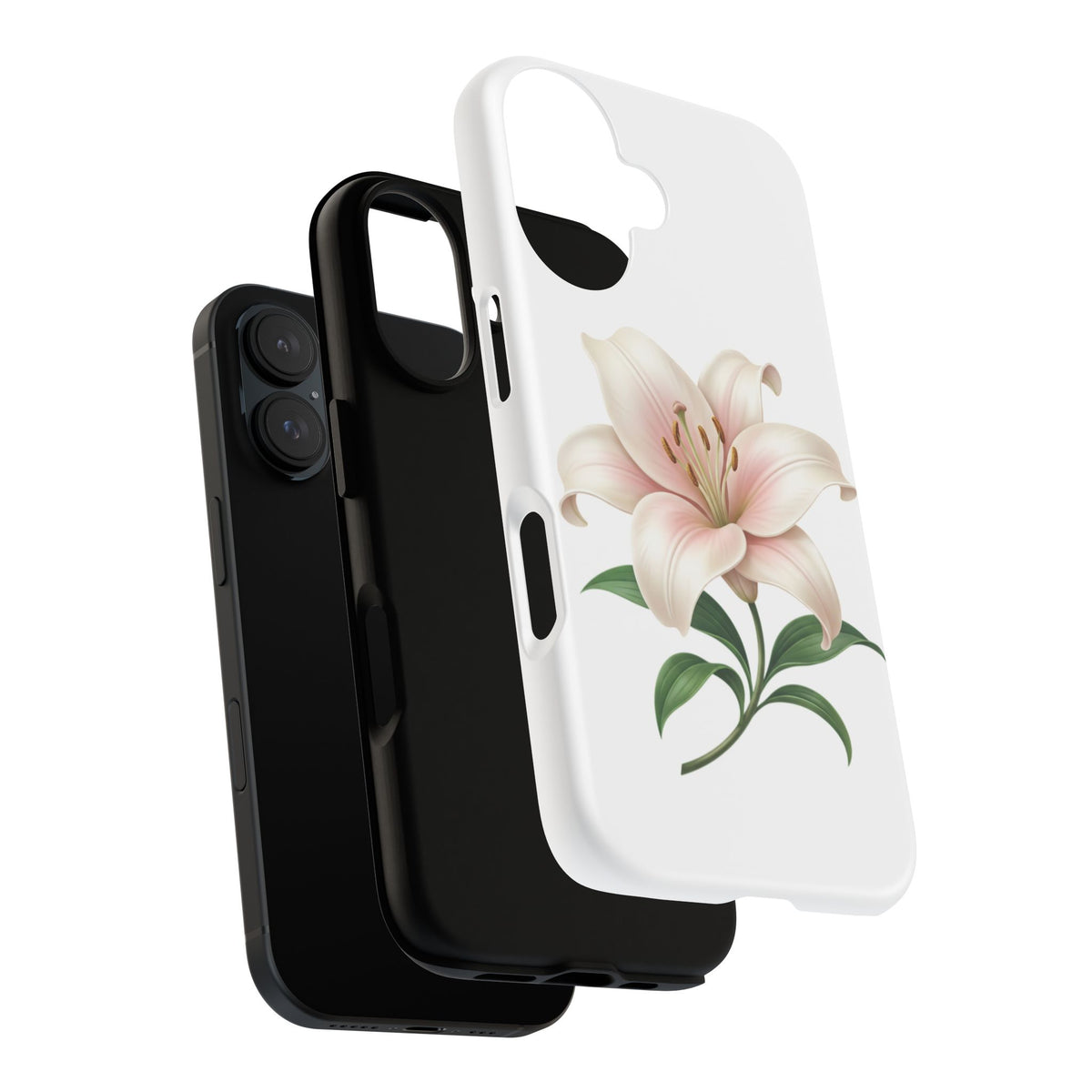 Floral Lily Phone Case — Pink Lily Tough Protective Cover