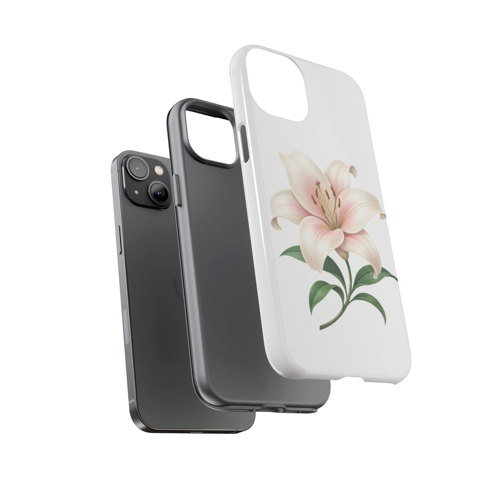 Floral Lily Phone Case — Pink Lily Tough Protective Cover