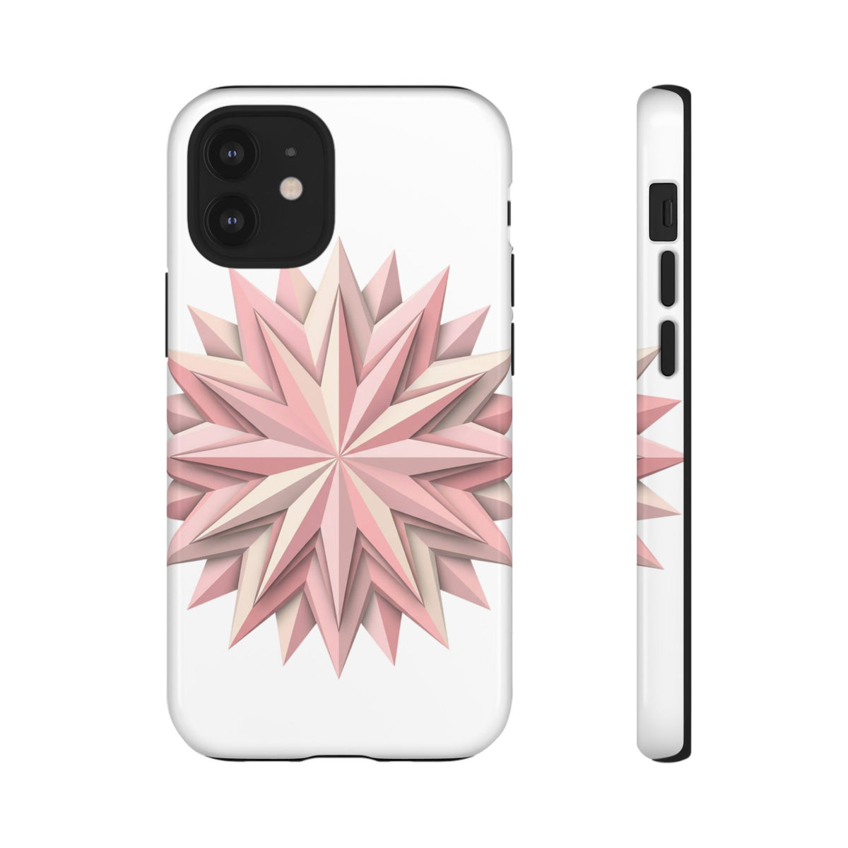 Pink Geometric Star Phone Case — Tough Protective iPhone Cover