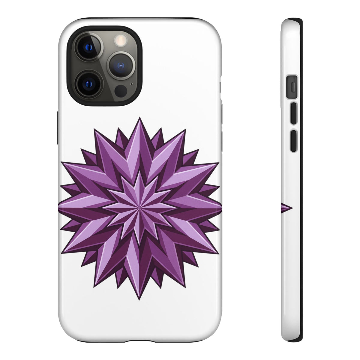 Purple Geometric Star Phone Case