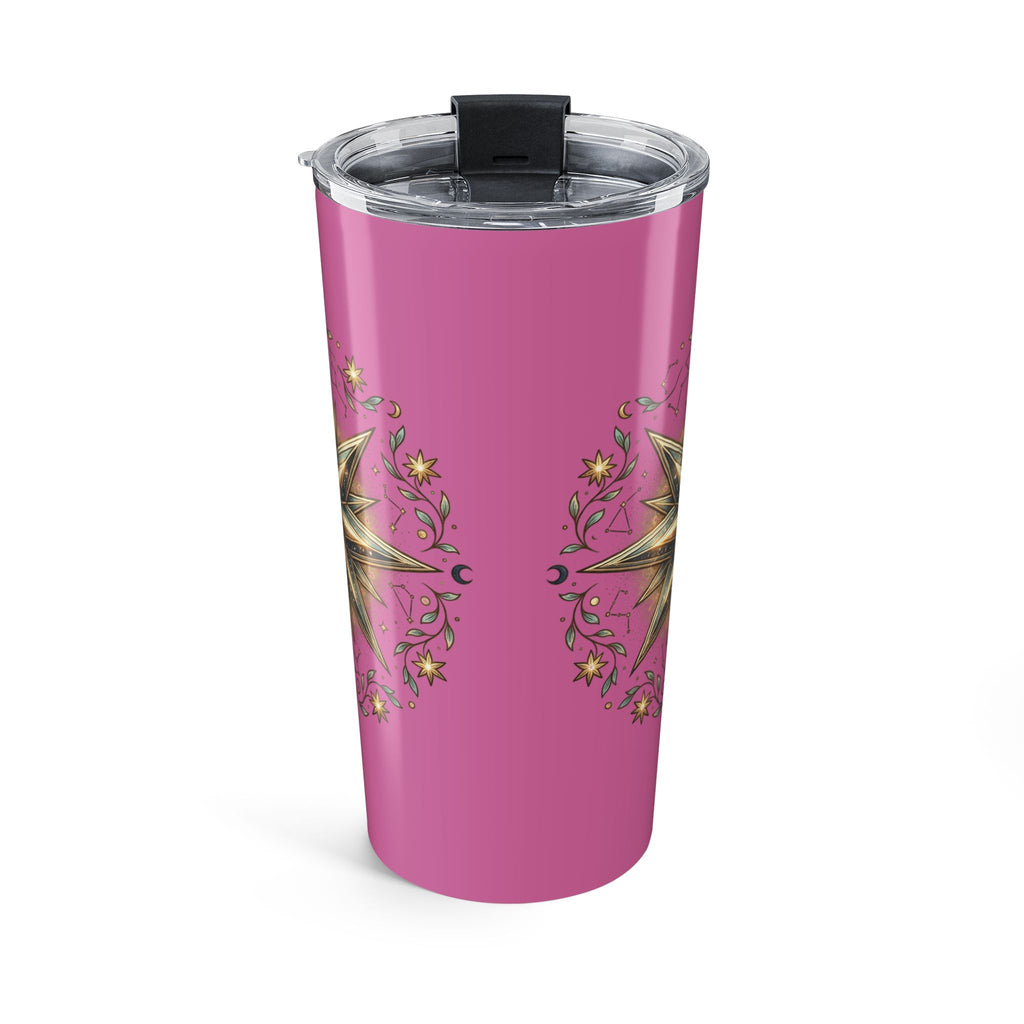 Star Print Light Pink Tumbler 20oz