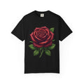 Rose Graphic T‑Shirt — Large Red Rose Floral Tee