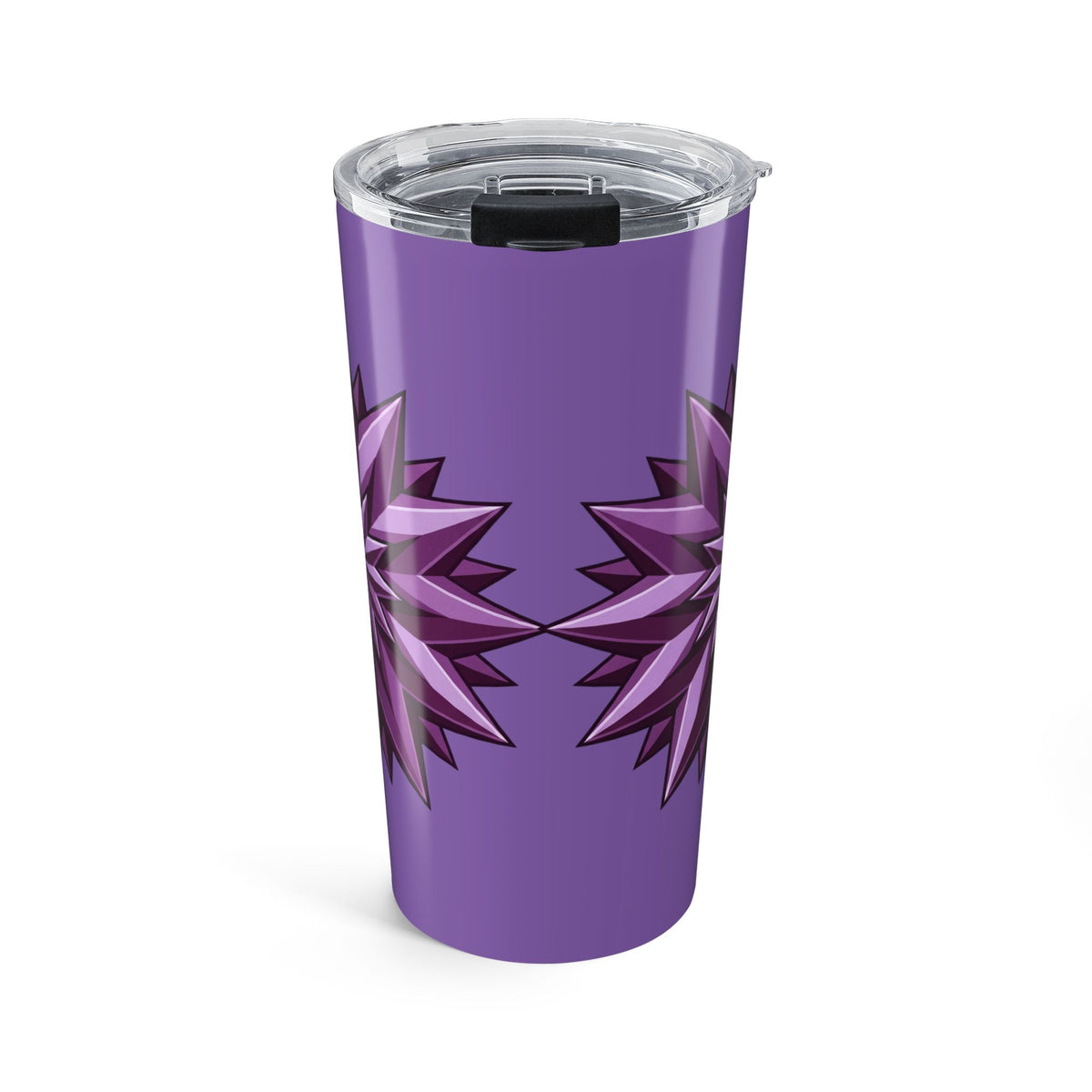 20oz Purple Starburst Tumbler — Insulated Travel Cup- Light Purple
