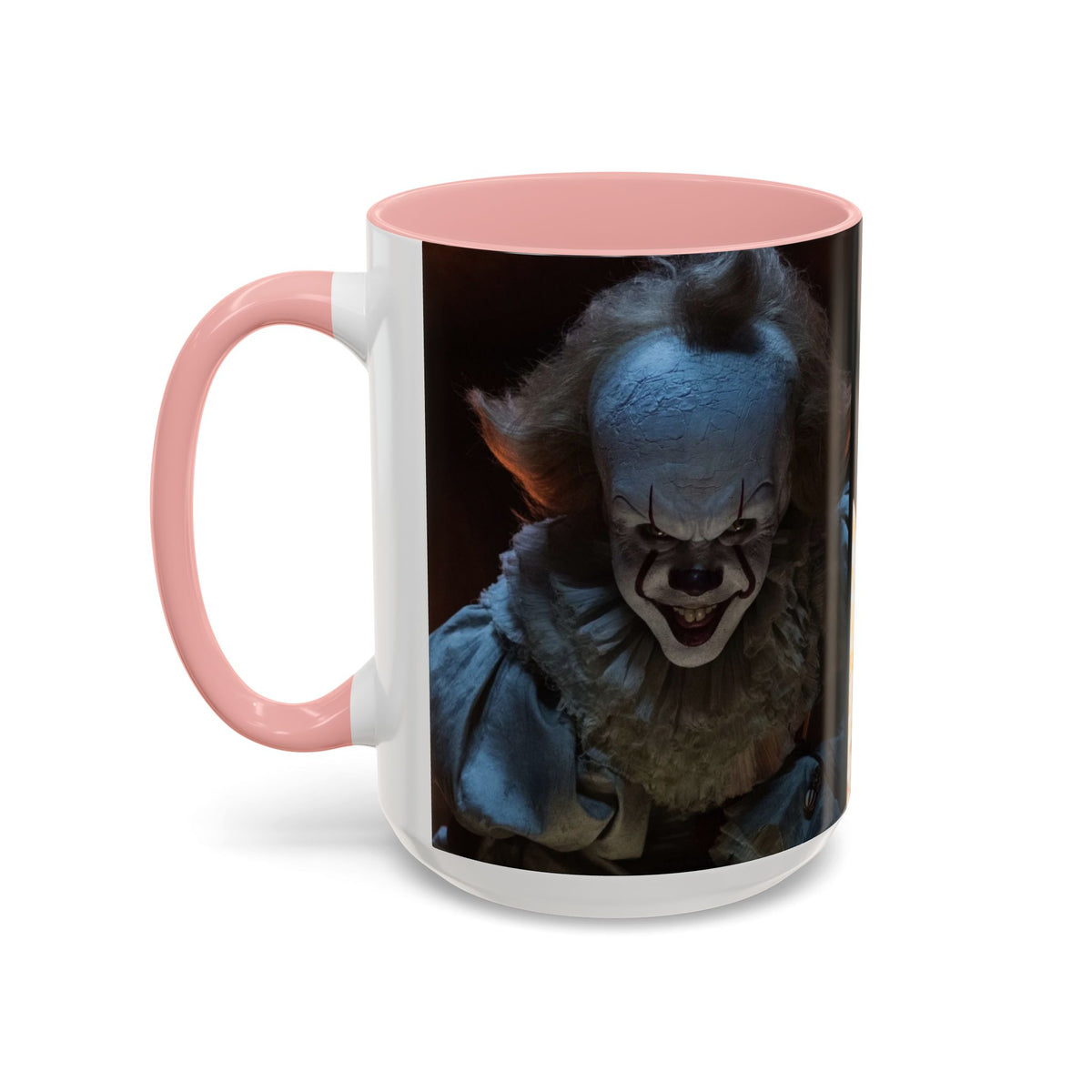 Creepy Pennywise Horror Coffee Mug — Scary Clown Accent Mug (11/15oz)